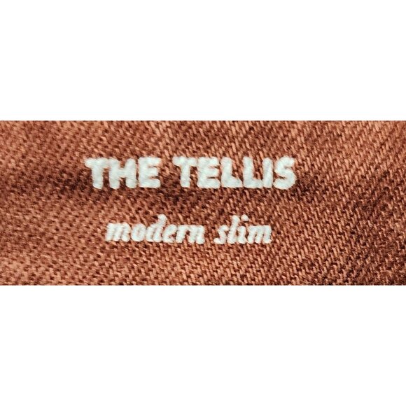 AG Adriano Goldschmied The Tellis Modern Slim Mens Jeans 34R Brown Jeans - Picture 4 of 9